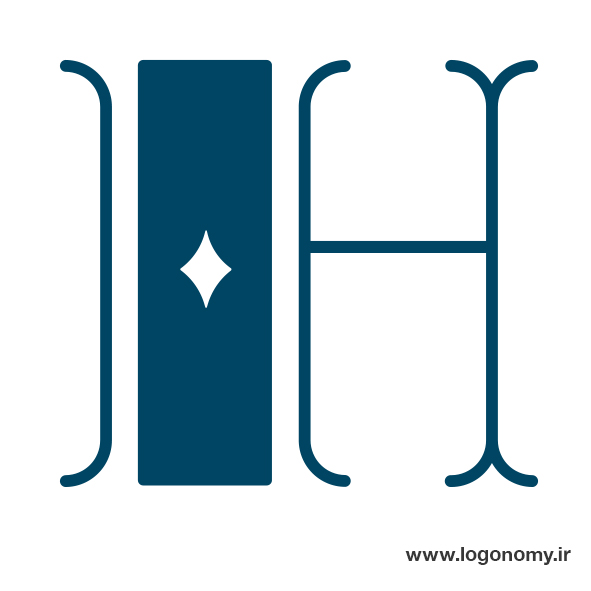 طراحی لوگو با حرف h